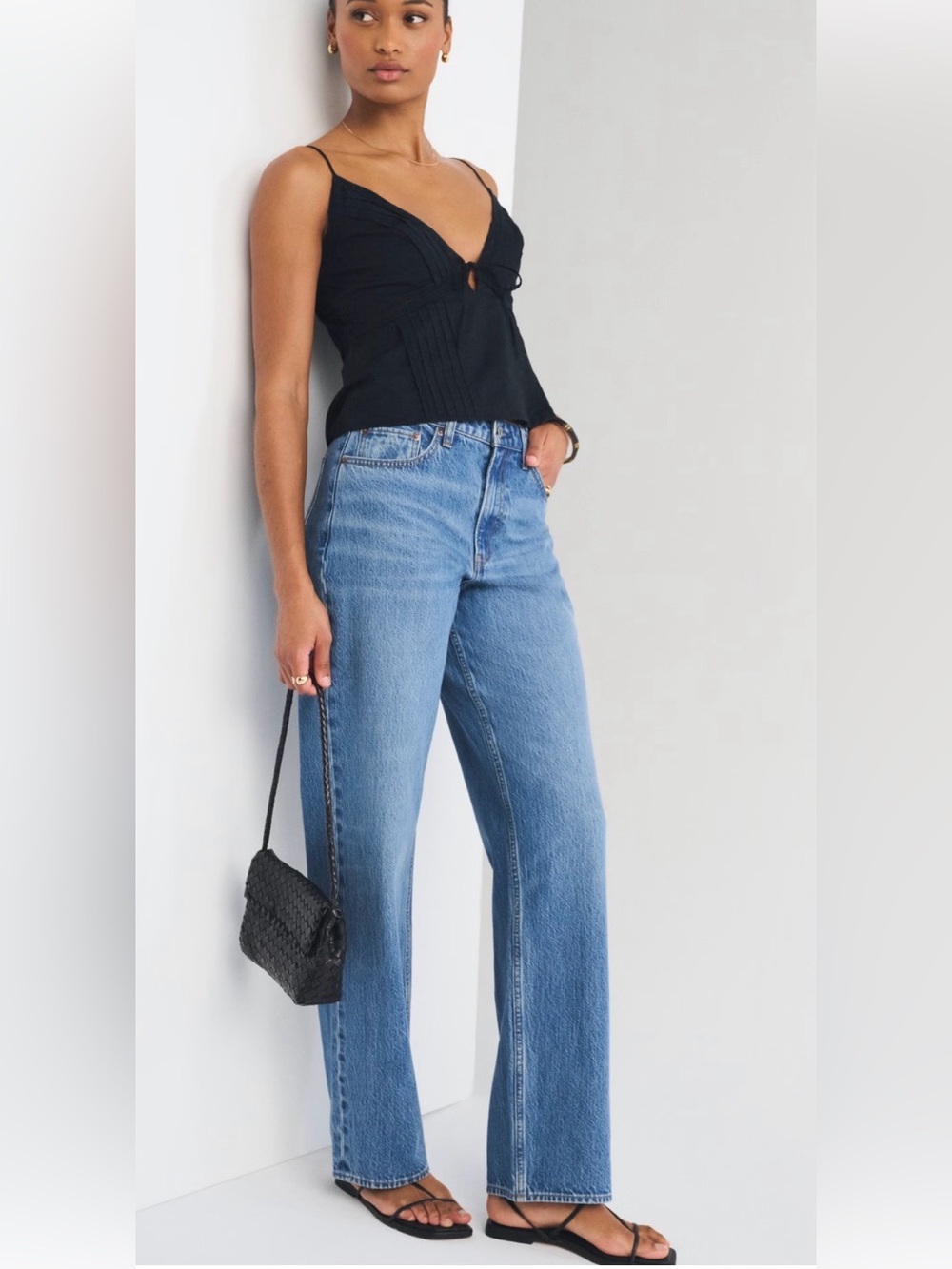 Abercrombie & Fitch Curve Love High Rise Loose Jean